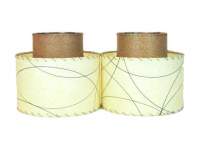 pair of 1950s fiberglass lampshades