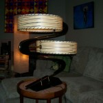 Majestic Z-lamp tambourine lampshades