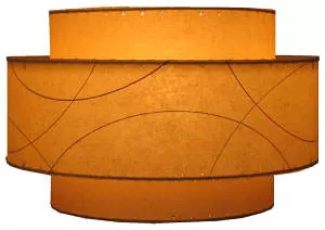 3-tiered fiberglass lampshade 3-tiered fiberglass lampshade, retro mid-century/modern style