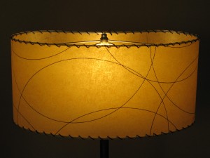 image of kidney-shaped lampshade