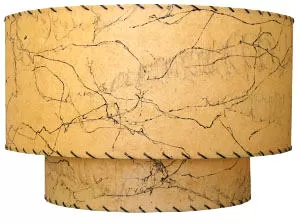 retro fiberglass lampshade retro fiberglass lampshade, reverse 2-tier