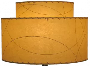 2-tier fiberglass lampshade