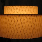 antique white lamp shade, in retro vintage style
