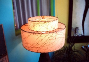 cream 2-tier lampshade