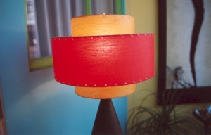 vintage fabric medium-3-tier lampshade