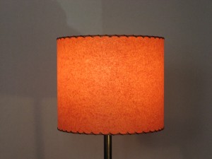 mid-century modern drum lamp shade