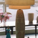 mid-century modern lamp and shade