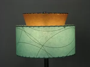 image of reproduction fiberglass lampshade
