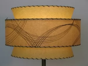 retro atomic 3-tier lamp shade