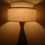 image of a retro lamp with lampshade