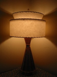image of a retro lamp with lampshade
