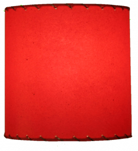 picture of small drum shade in red