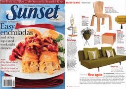 Meteor LIghts lampshade in Sunset Magazine