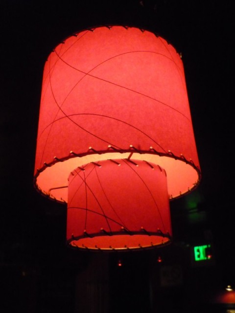 red pendant lamp