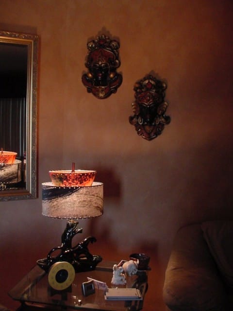 vintage panther lamp