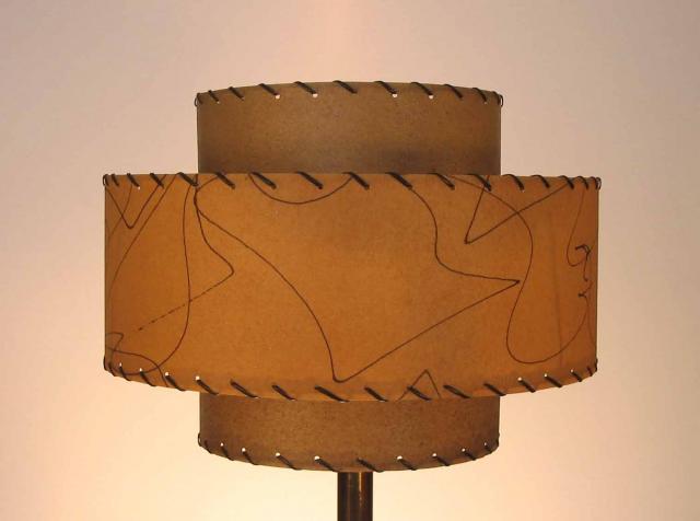 image of fiberglass three tier lampshade