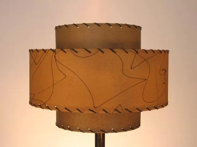 image of fiberglass three tier lampshade