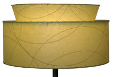 photo of 1950s fiberglass lampshade