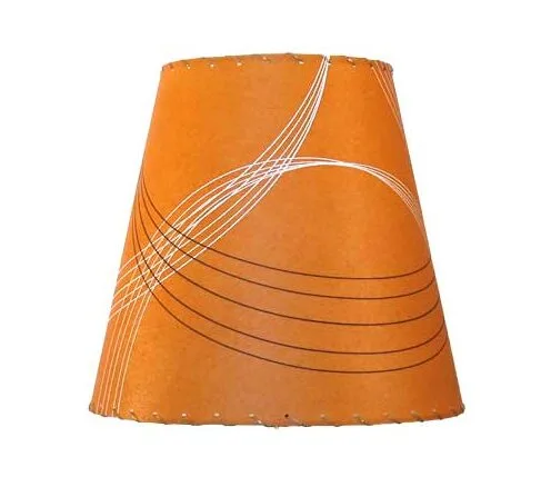 orange cone lampshade, midcentury style