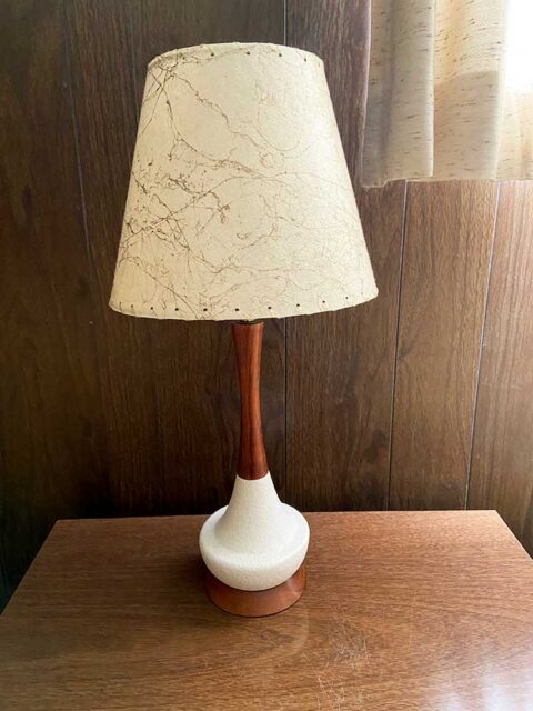 small fiberglass cone lampshade for Lori